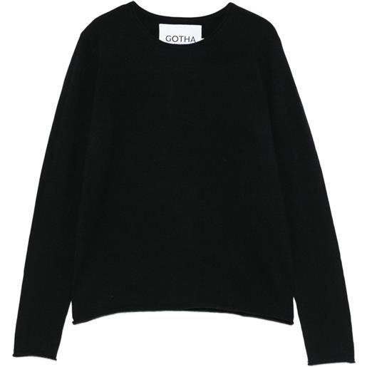 Gotha maglione girocollo - nero