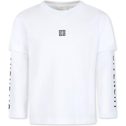 Givenchy Kids t-shirt con stampa - bianco