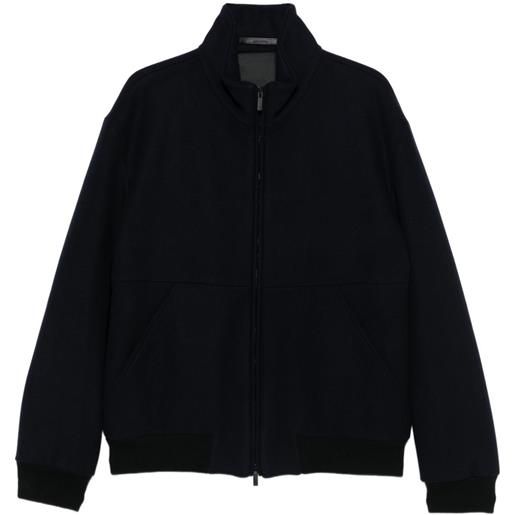 Giorgio Armani giacca con tasca applicata e logo - blu