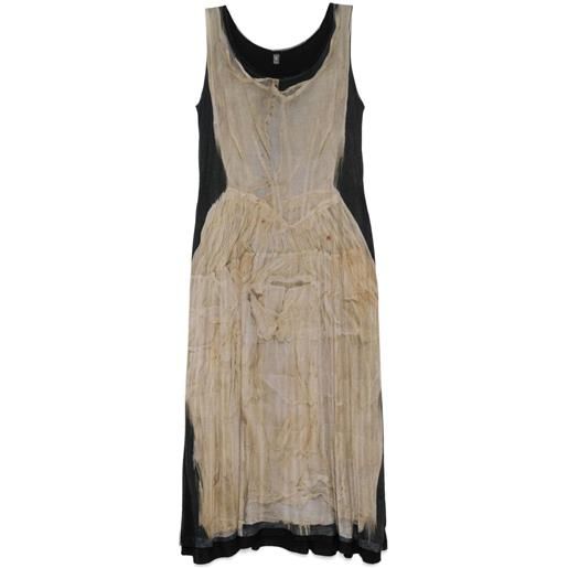 IA LONDON abito con stampa grafica - nero