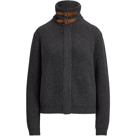 Ralph Lauren Collection cardigan con fibbia - grigio