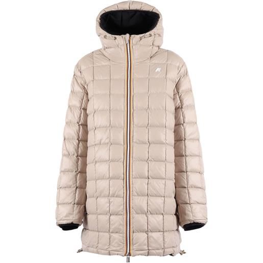 K-Way piumino trapuntato con cappuccio - blu