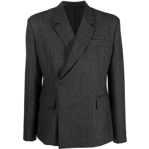 Prada blazer sartoriale doppiopetto - grigio