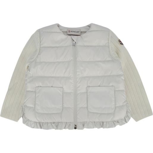 Moncler Enfant cardigan trapuntato - bianco