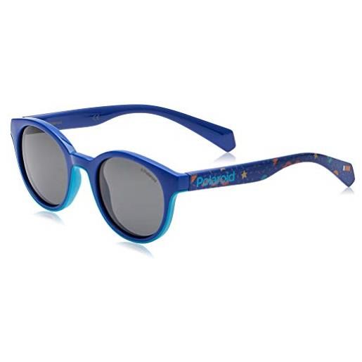 Polaroid, pld 8036/s occhiali da sole, occhiali da sole bambine e ragazze, blu, 42