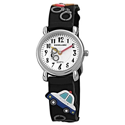 Excellanc - orologio da polso, analogico al quarzo, caucciù, unisex