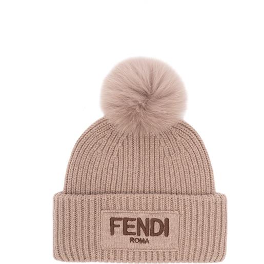 Fendi pon pon beanie