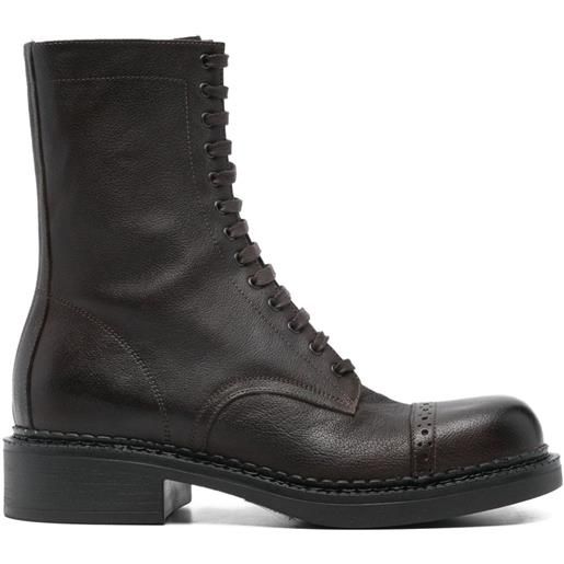 P.A.R.O.S.H. stivali con dettaglio traforato - marrone