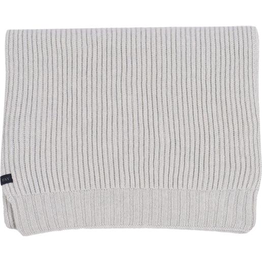 Fay sciarpa in lana a coste - grigio