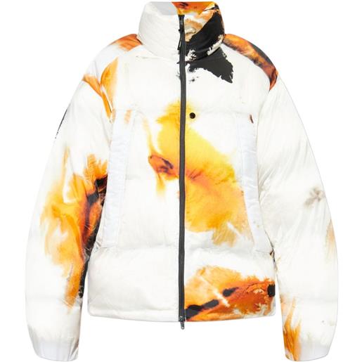Y-3 piumino con stampa astratta - bianco