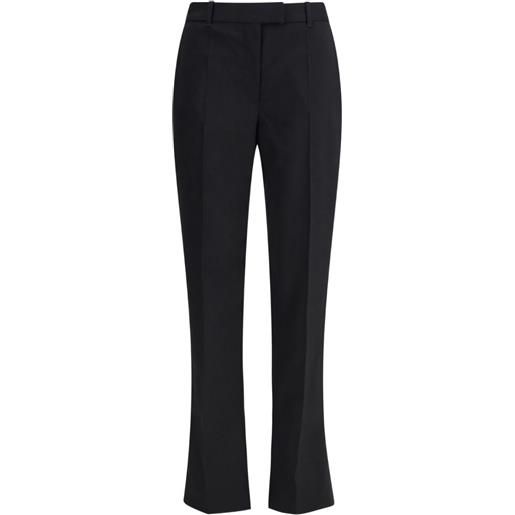 Alexander McQueen pantaloni con piega - nero