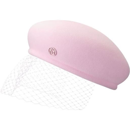 Maison Michel cappello new bonnie veil - rosa