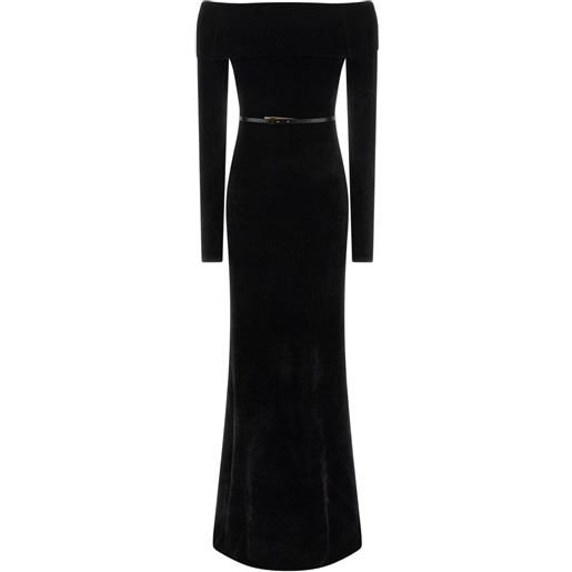 Elisabetta Franchi abito con spalle scoperte - nero