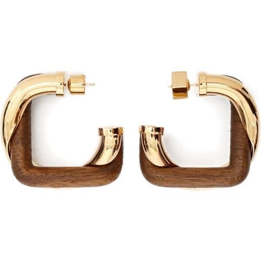 Orecchini in legno Ottagono 925 Orecchini in argento sterling Gioielli in legno Orecchini in legno Orecchini in legno vero Orecchini in legno Orecchini naturali Forma - Italia