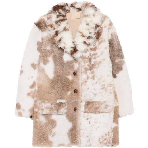 Prada cappotto con fantasia - bianco