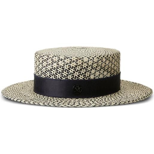 Maison Michel fedora kiki con logo - toni neutri