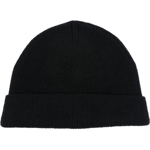 LEMAIRE berretto a coste - nero
