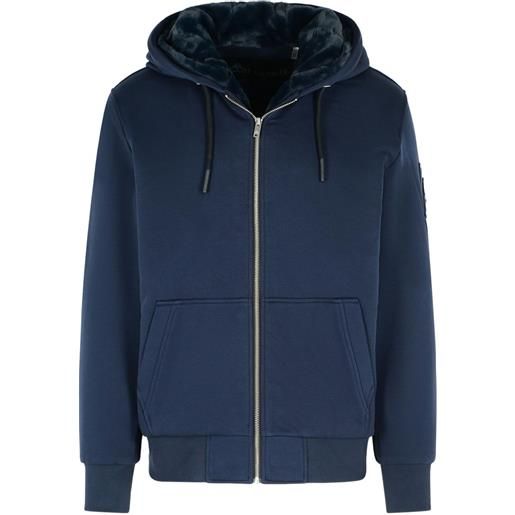 Moose Knuckles felpa con cappuccio - blu