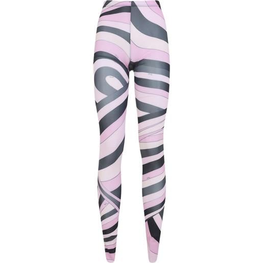 PUCCI collant con stampa astratta - 010 pink black