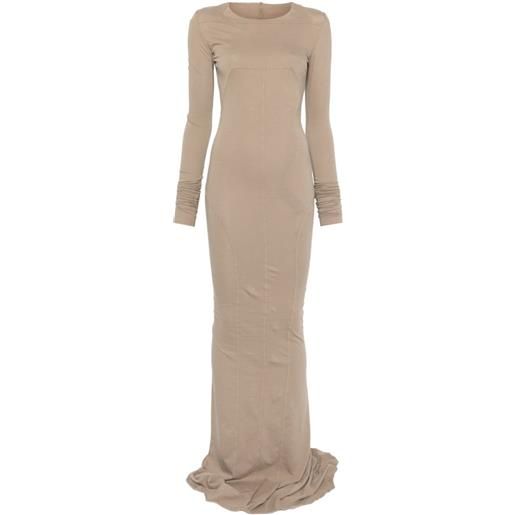 Rick Owens DRKSHDW abito a maniche lunghe - toni neutri