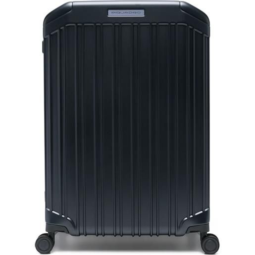 PIQUADRO borsone con applicazione logo - blu