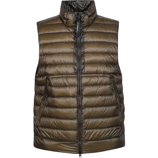 C.P. Company gilet imbottito con zip - verde
