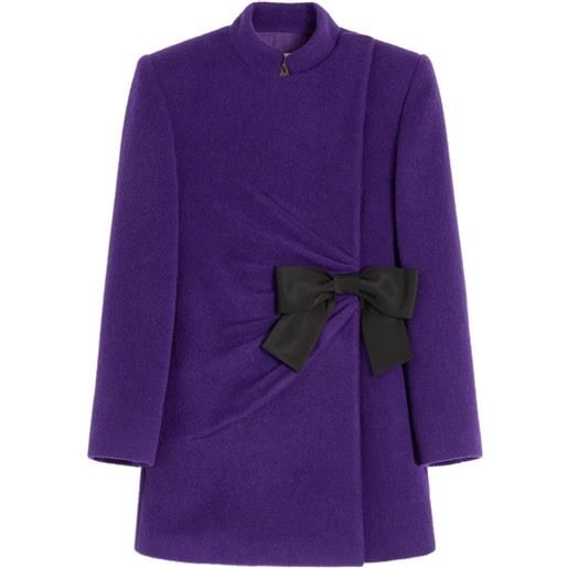 Valentino Garavani caban con fiocco - viola