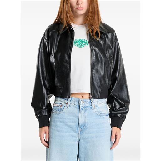 Calvin Klein giacca con effetto stropicciato - nero