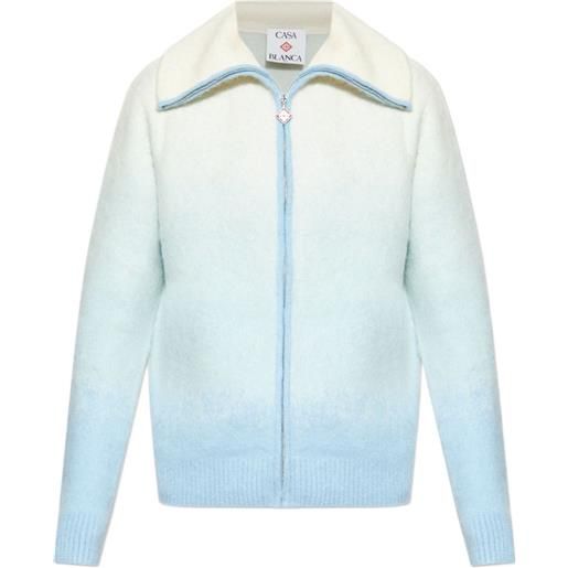 Casablanca giacca a collo alto con zip - blu