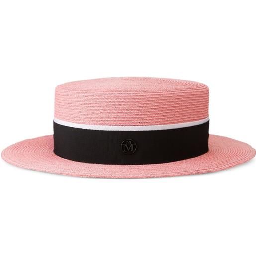 Maison Michel fedora kiki con logo - rosa