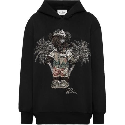 Philipp Plein felpa con cappuccio - nero