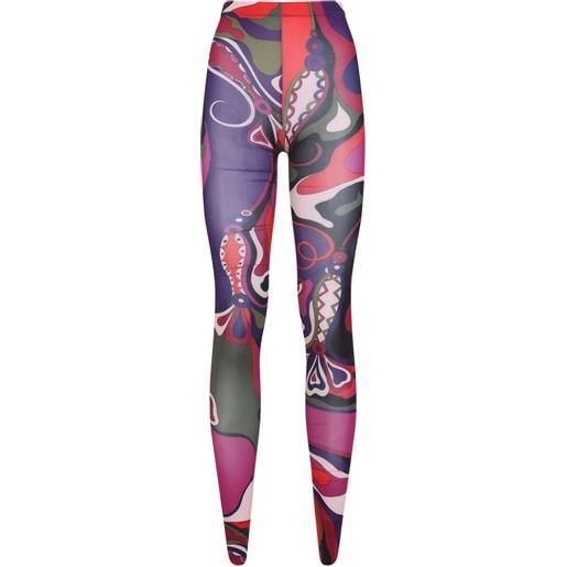 PUCCI collant con stampa astratta - rosso