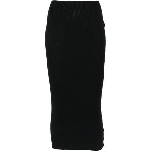 Courrèges gonna midi a coste - nero