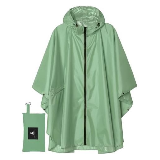 Mantella Poncho 100% Cashmere Con Cappuccio Bianco Panna Made In Italy