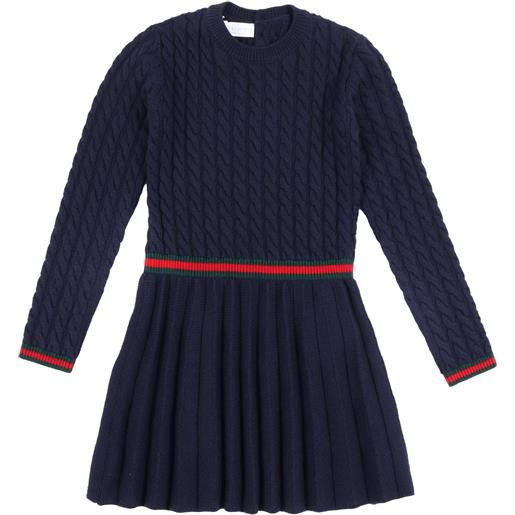 GUCCI KIDS j l/s dress wo cable st w/