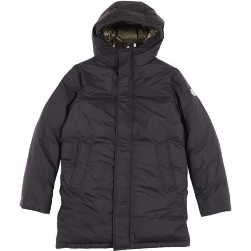Moncler Enfant black gesudar long parka