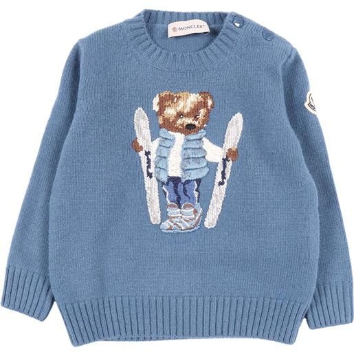 Moncler Baby medium blue crew neck