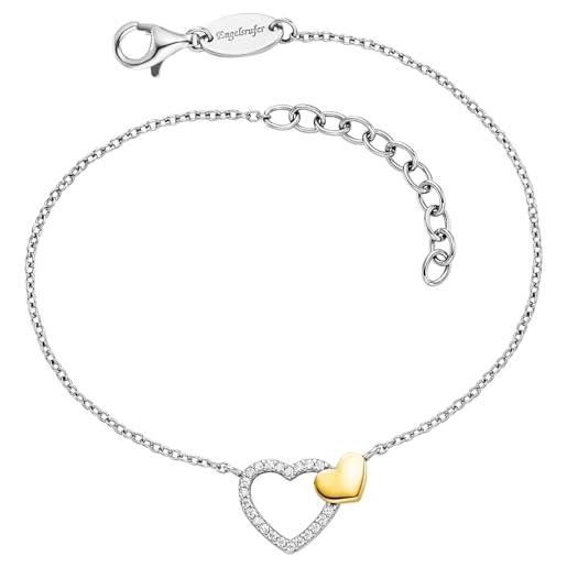 Engelsrufer Bracciale Donna Regolabile Con Cuore – Argento Sterling 925 Rodiato, 17-20 Cm, Gioiello Con Cavità Rosa, Simbolo Dell'Amore - 5