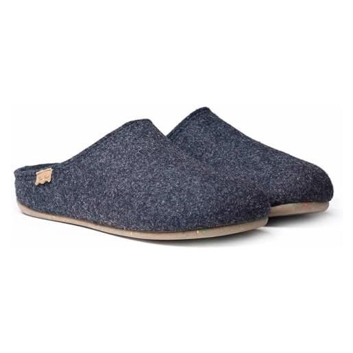 Toni Pons pantofole da casa da uomo in feltro riciclato - neo-fr navy, 45 eu. 