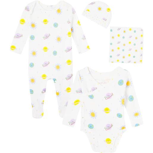 Stella McCartney Kids baby - pagliaccetto, cappello, body e coperta in cotone