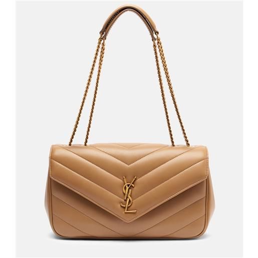 Saint Laurent borsa a spalla loulou medium in pelle