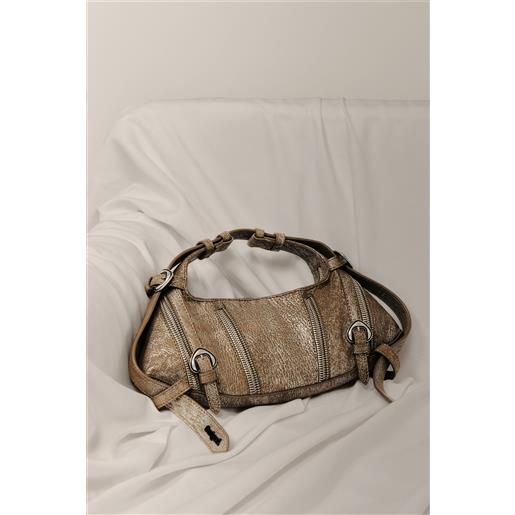 Desigual borsa media in pelle metallizzata studio