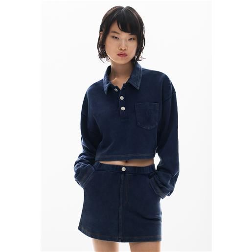 Desigual felpa polo con bottoni