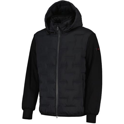 PEUTEREY giacca con cappuccio bi-materiale holzer