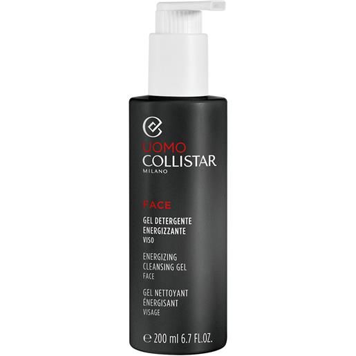 Collistar uomo face gel detergente energizzante 200 ml gel detergente per il viso flacone tutti i tipi di pelle