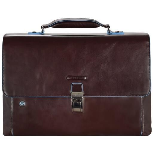 Piquadro blue square briefcase ii pelle 40 cm scomparto per laptop marrone