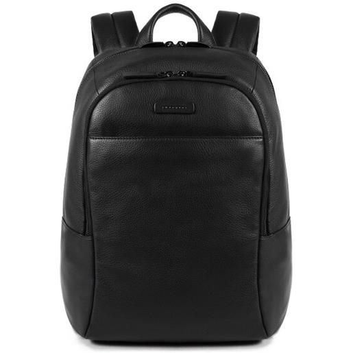 Piquadro modus special zaino in pelle 39 cm scomparto per laptop nero