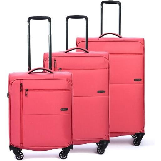 Epic set di valigie a 4 ruote nano 2.0 3 pezzi. Rosa