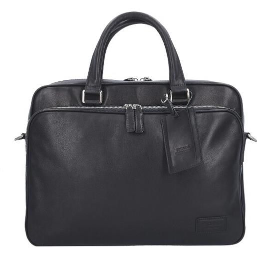 Picard cartella autentica in pelle 38 cm scomparto per laptop nero