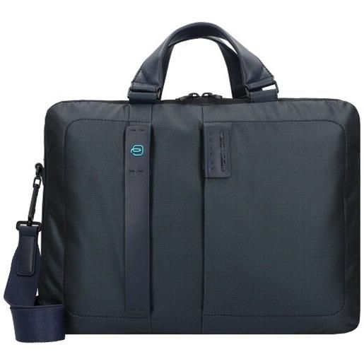 Piquadro p16 cartella da 41 cm con scomparto per laptop blu
